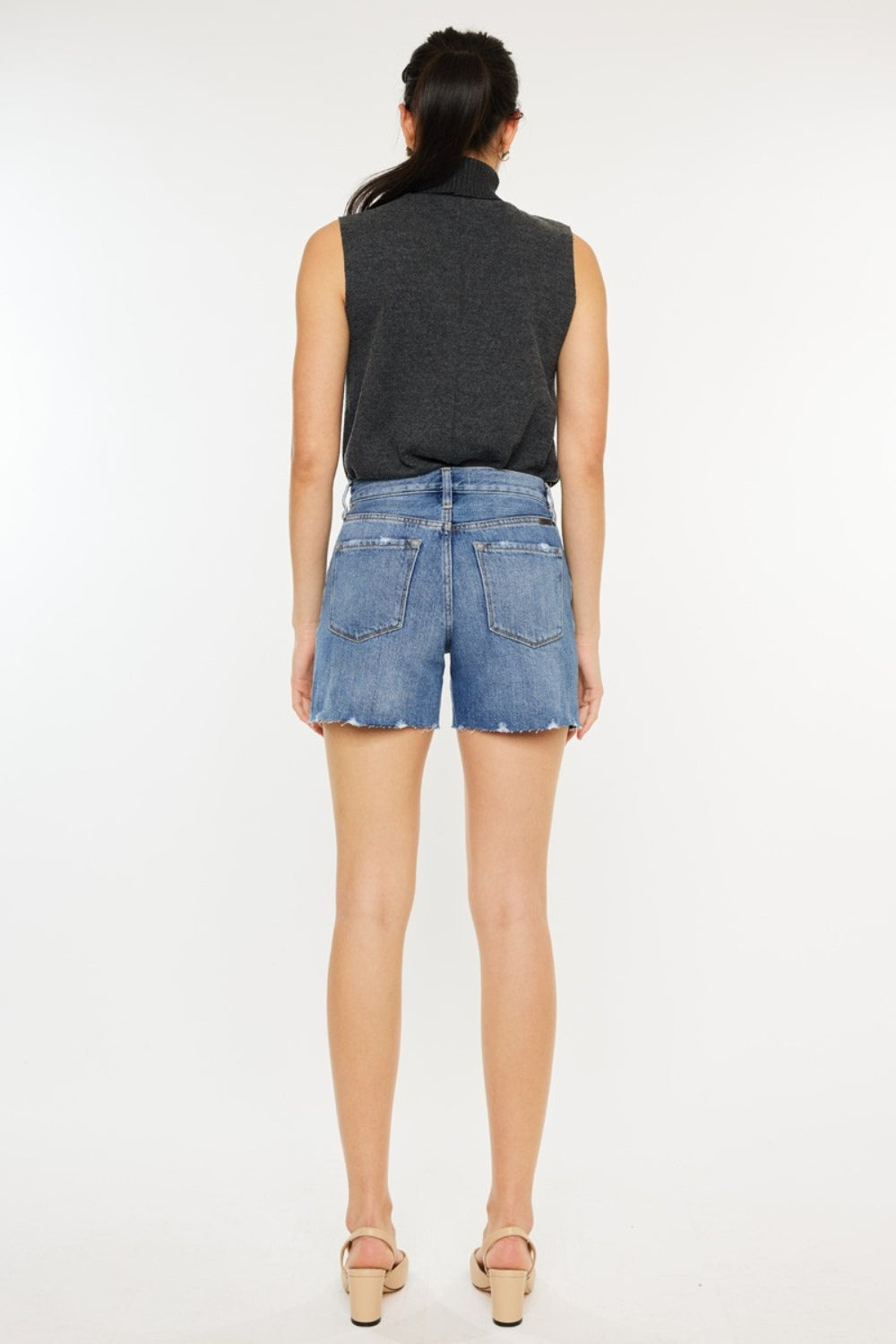 High Waist Denim Shorts